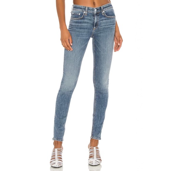 rag & bone Denim - Rag & Bone Cate Mid Rise Skinny Jeans in Bax Hill Size 27